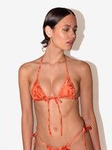 Beau Micro Triangle Top - Orange Sunset