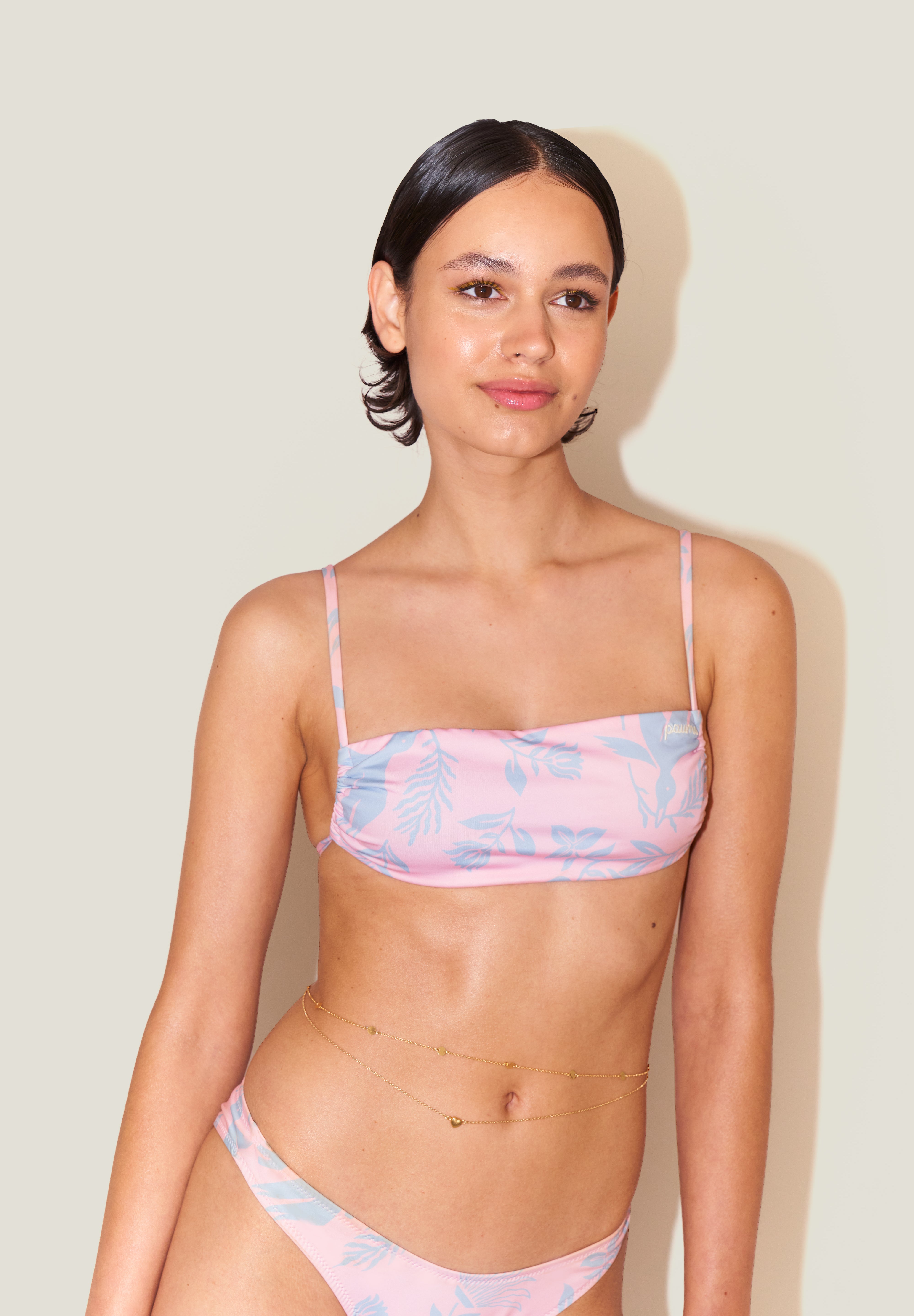 Ily Bandeau Top - Pink Sky