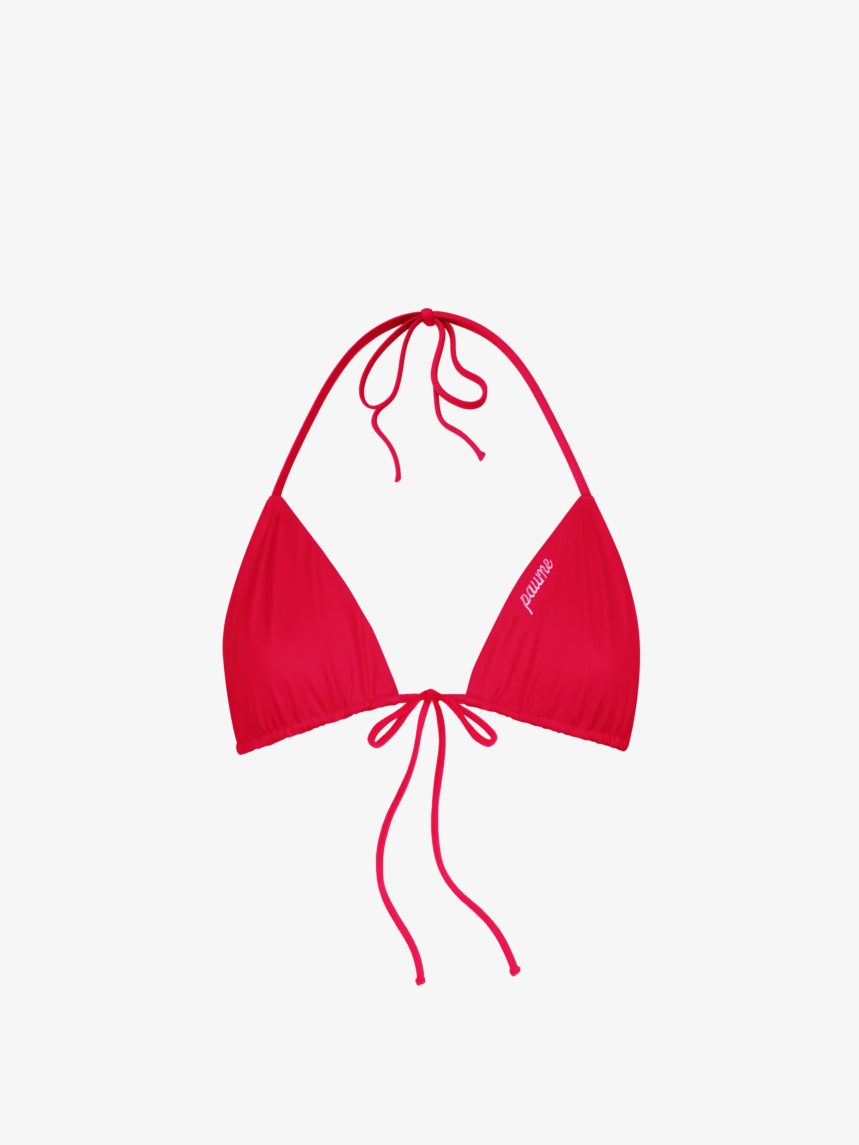 Micro Triangle Bikini Top - Cherry