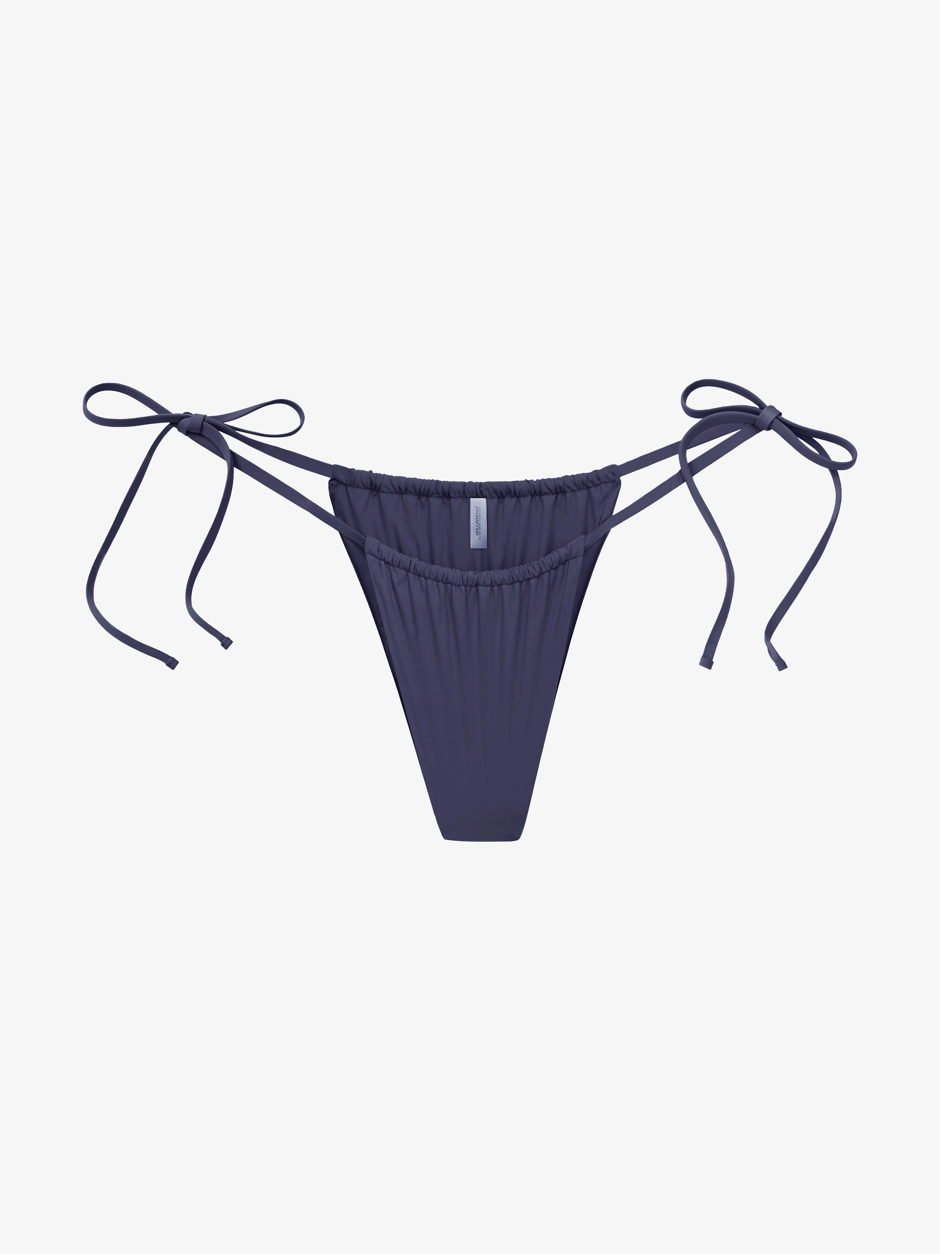 Brazilian String Bikini Bottom - Anthracite