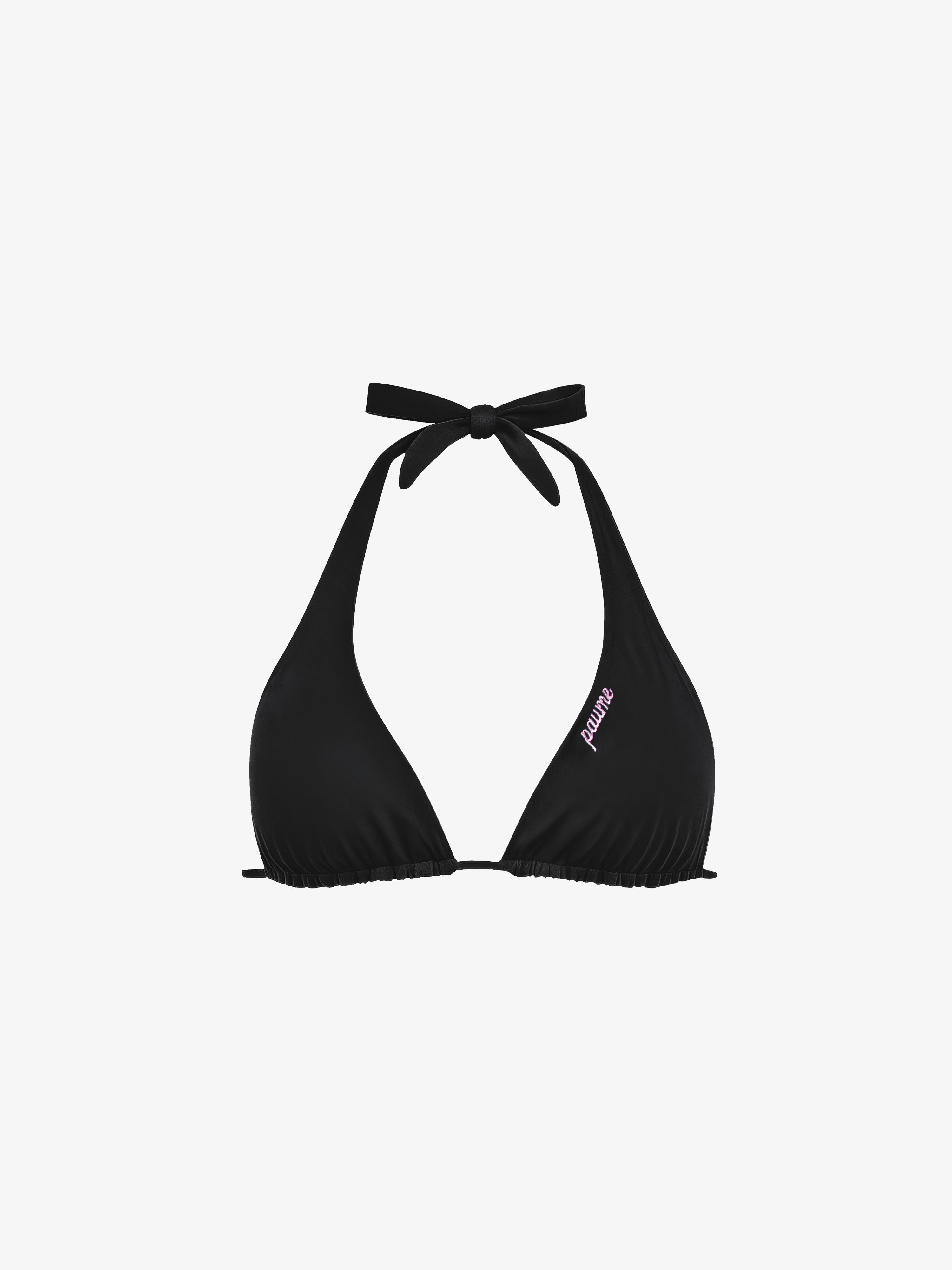 Halter Bikini Top - Black
