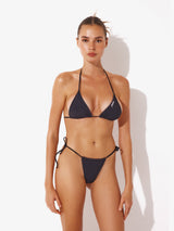 Brazilian String Bikini Bottom - Black