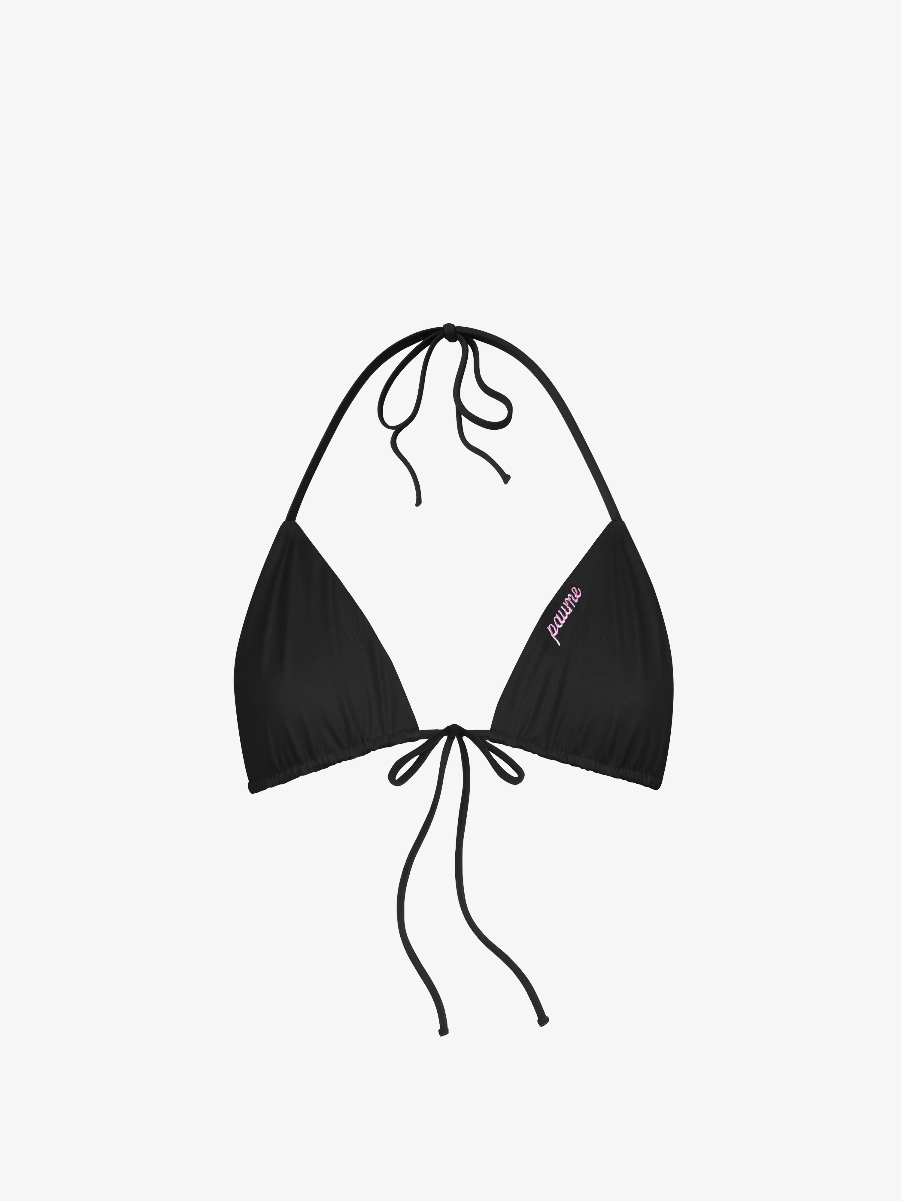 Mikro Üçgen Bikini Üst - Siyah