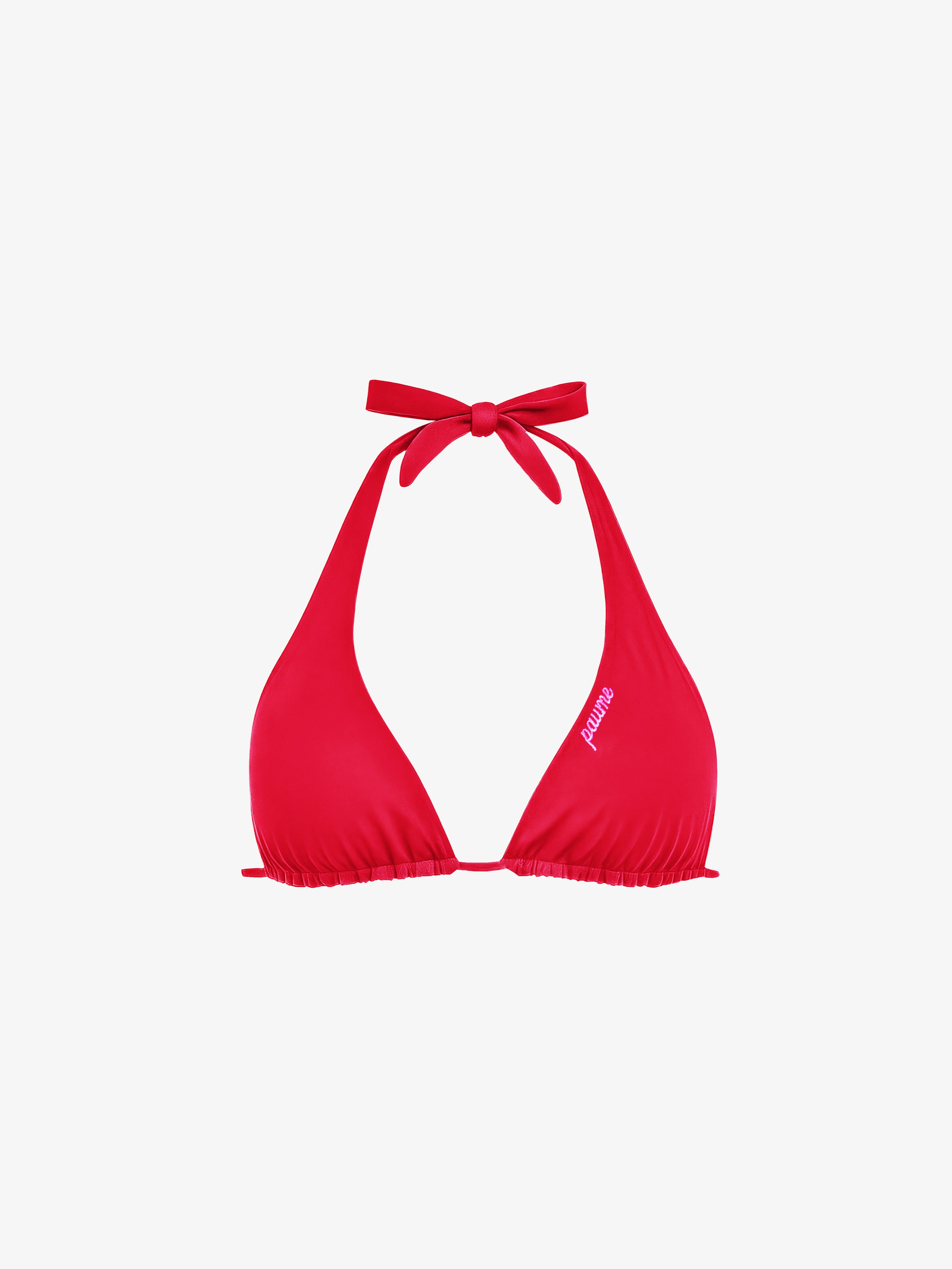Halter Bikini Top - Cherry