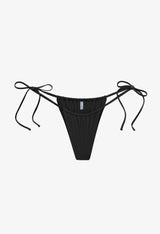 İpli Bikini Altı - Siyah - Preorder