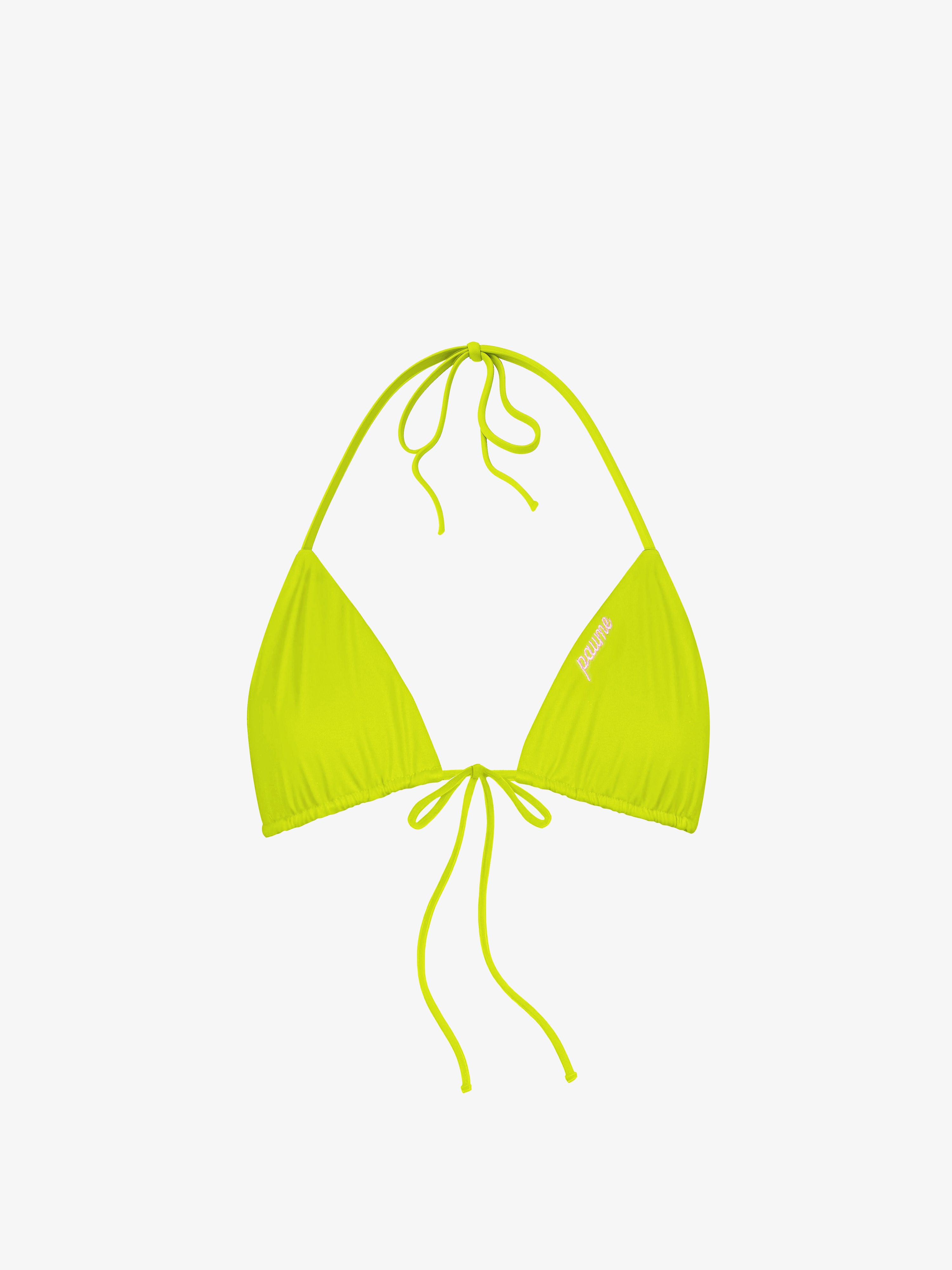 Micro Triangle Bikini Top - Lime