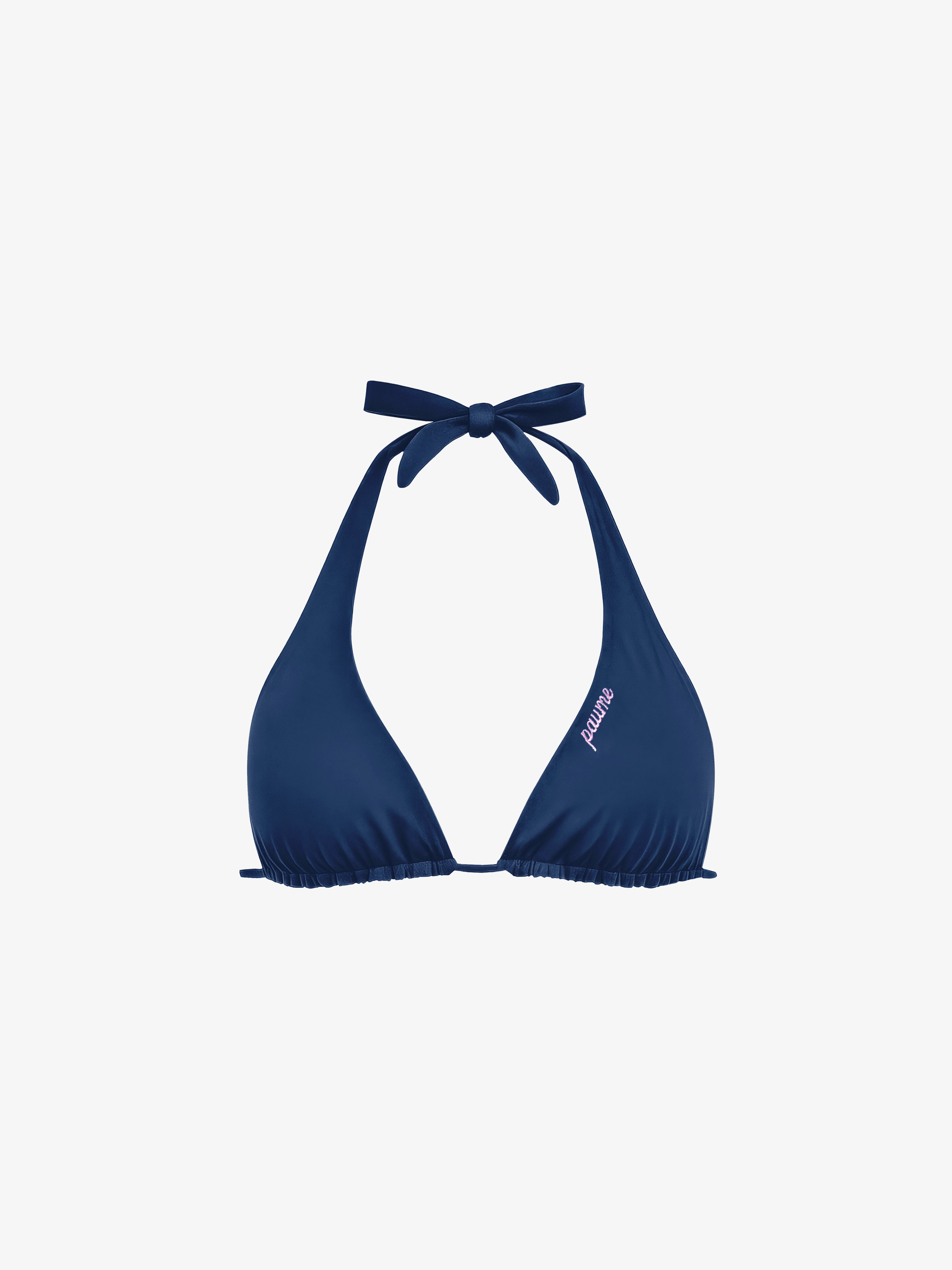 Halter Bikini Top - Navy