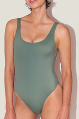One-Piece Yüzücü Mayo Olive