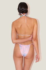 Beau Pink Sky Desenli İpli Bikini Altı