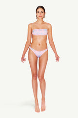 Ily Pink Sky Desenli Bandeau Bikini Üstü
