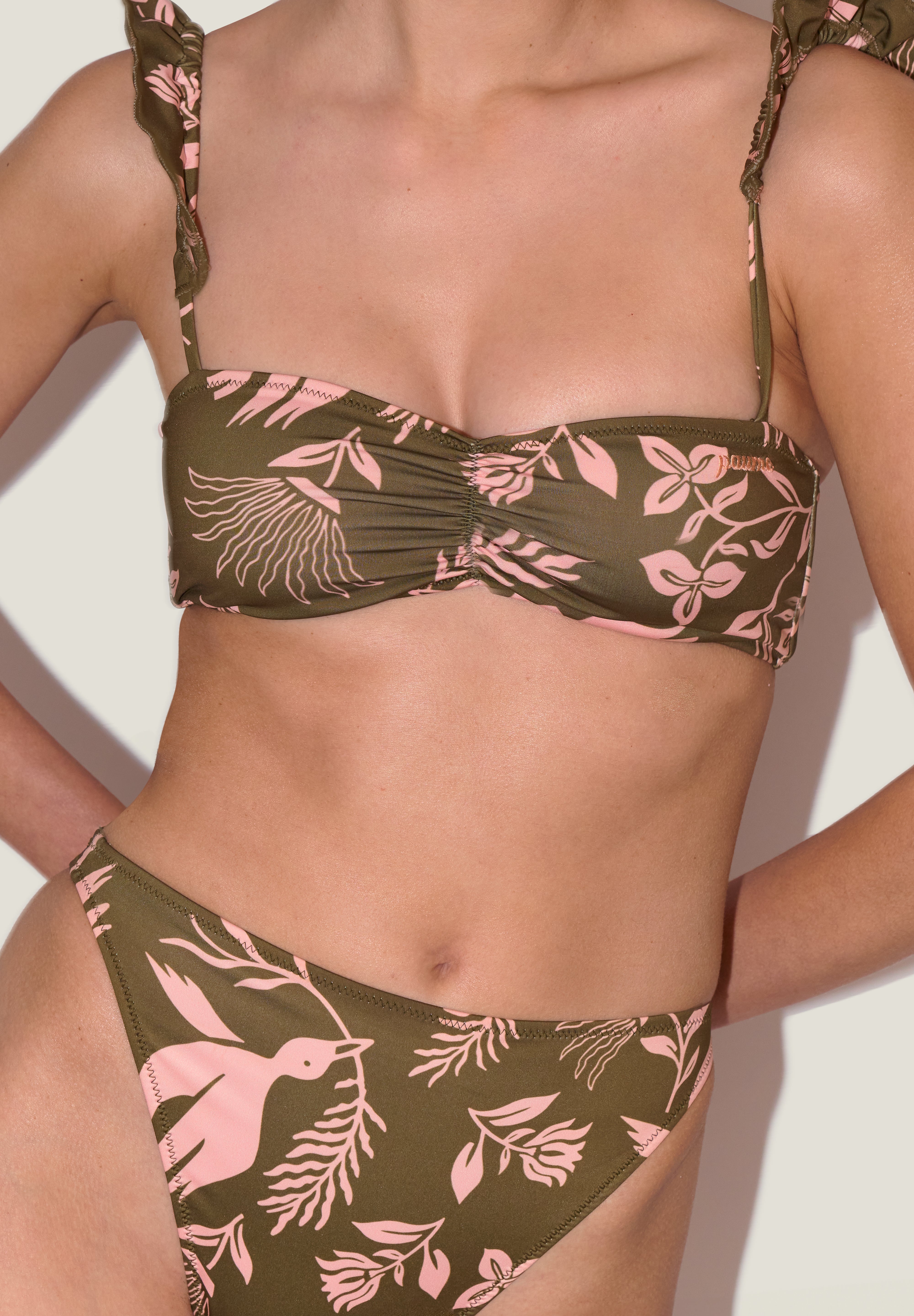 Rou Floral Earth Desenli Bikini Altı