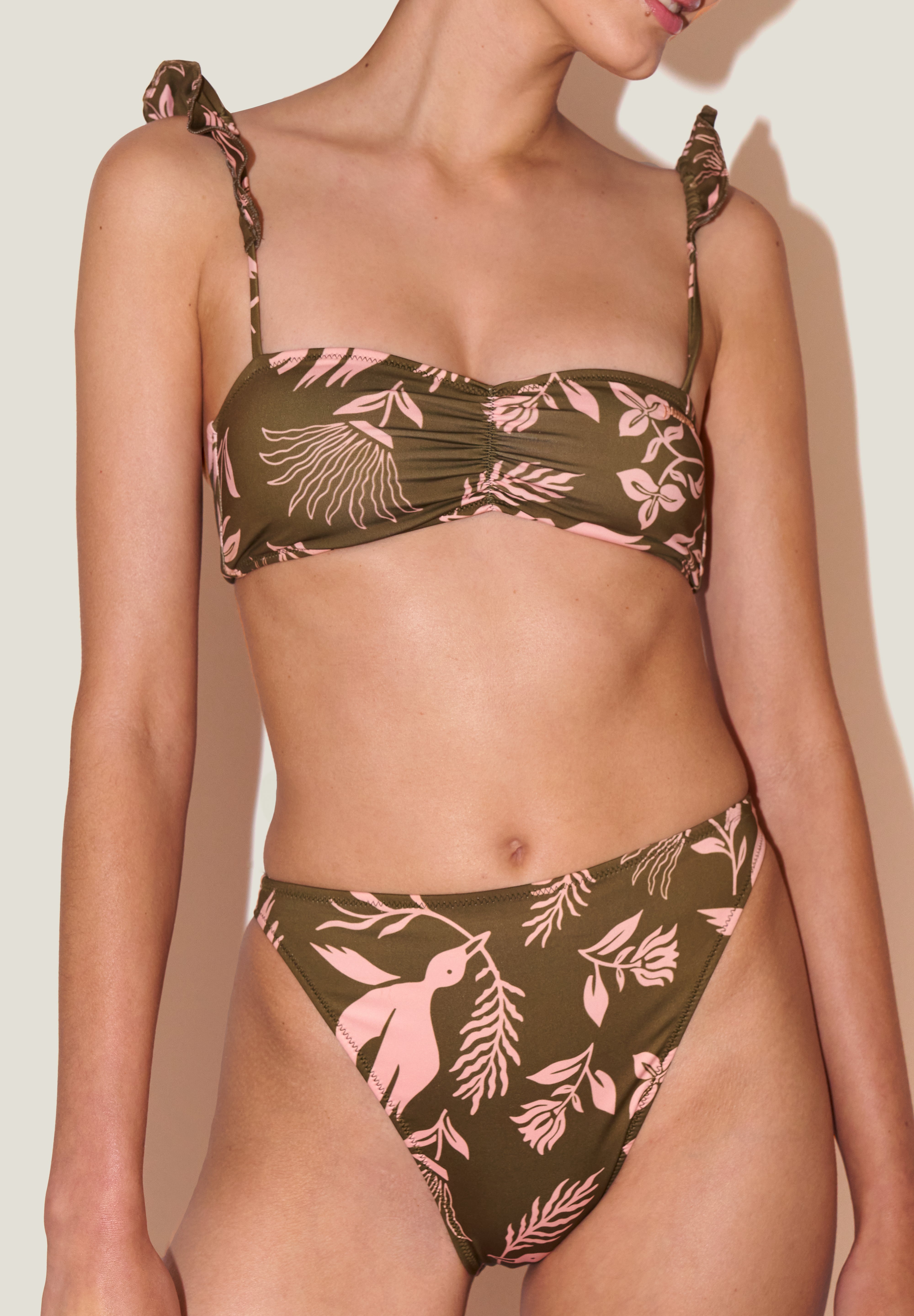 Rou Floral Earth Desenli Bikini Altı