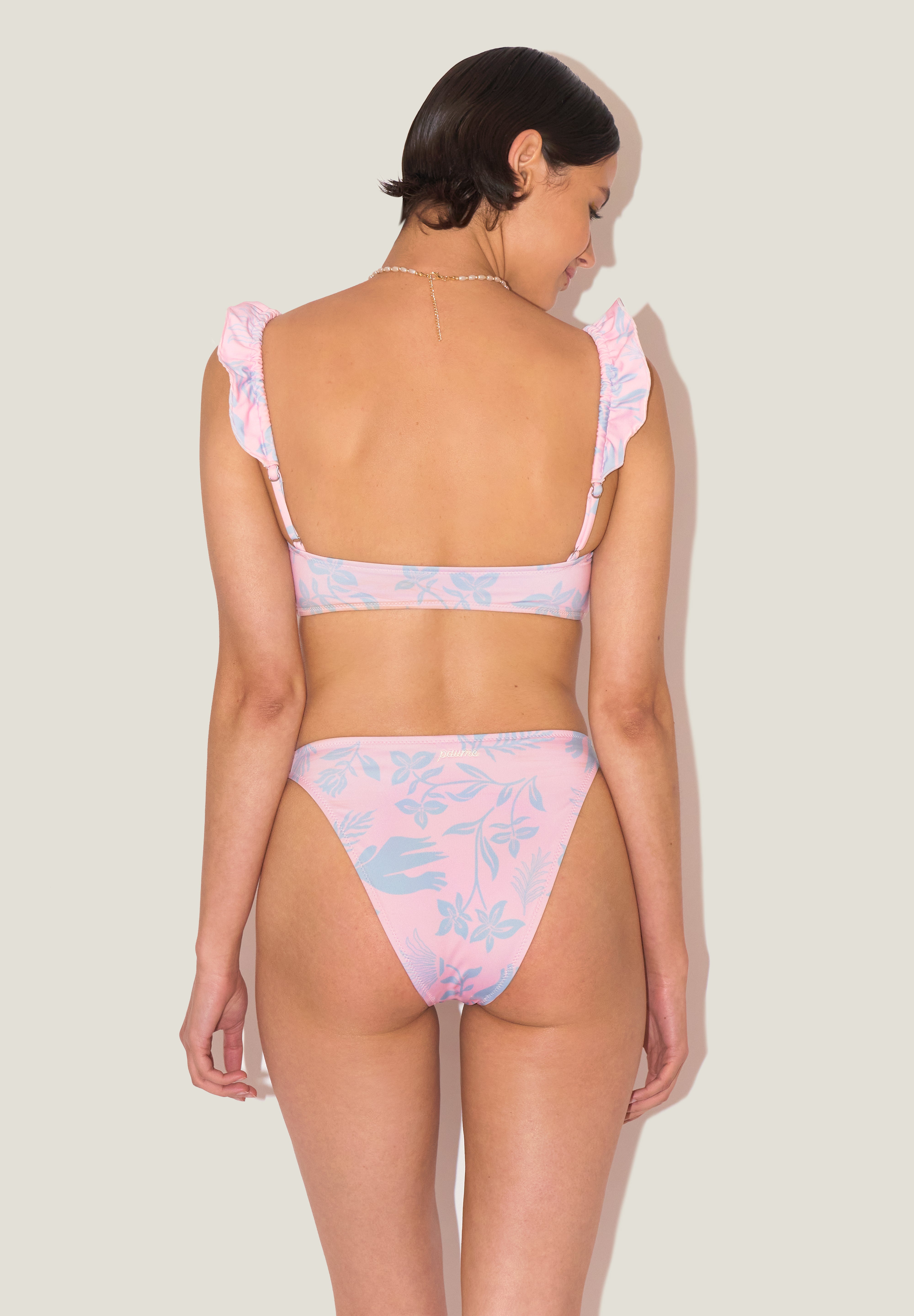 Rou Pink Sky Desenli Bikini Altı