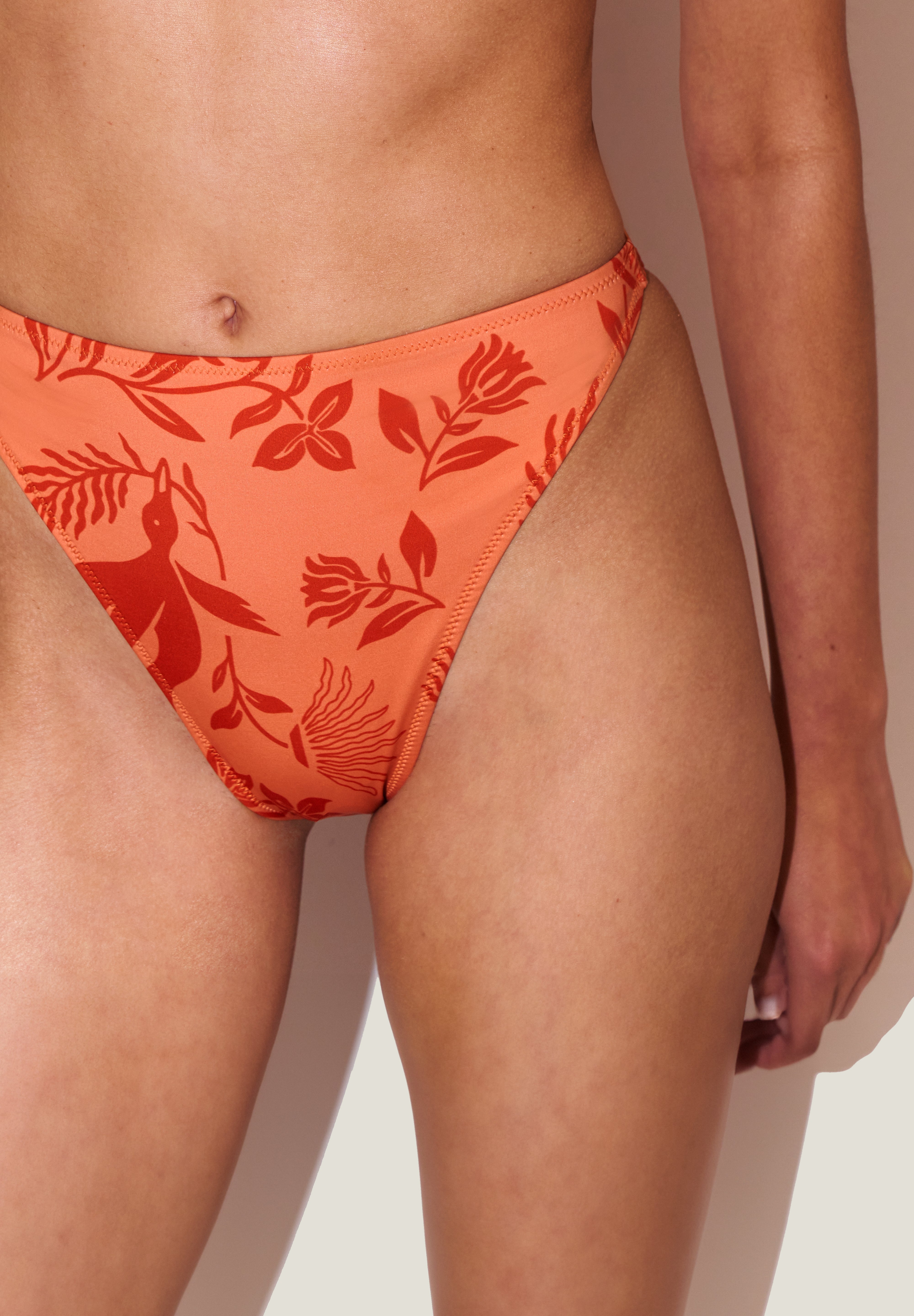 Rou Orange Sunset Desenli Bikini Altı