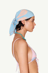 Pink Sky Desenli Bandana Fular