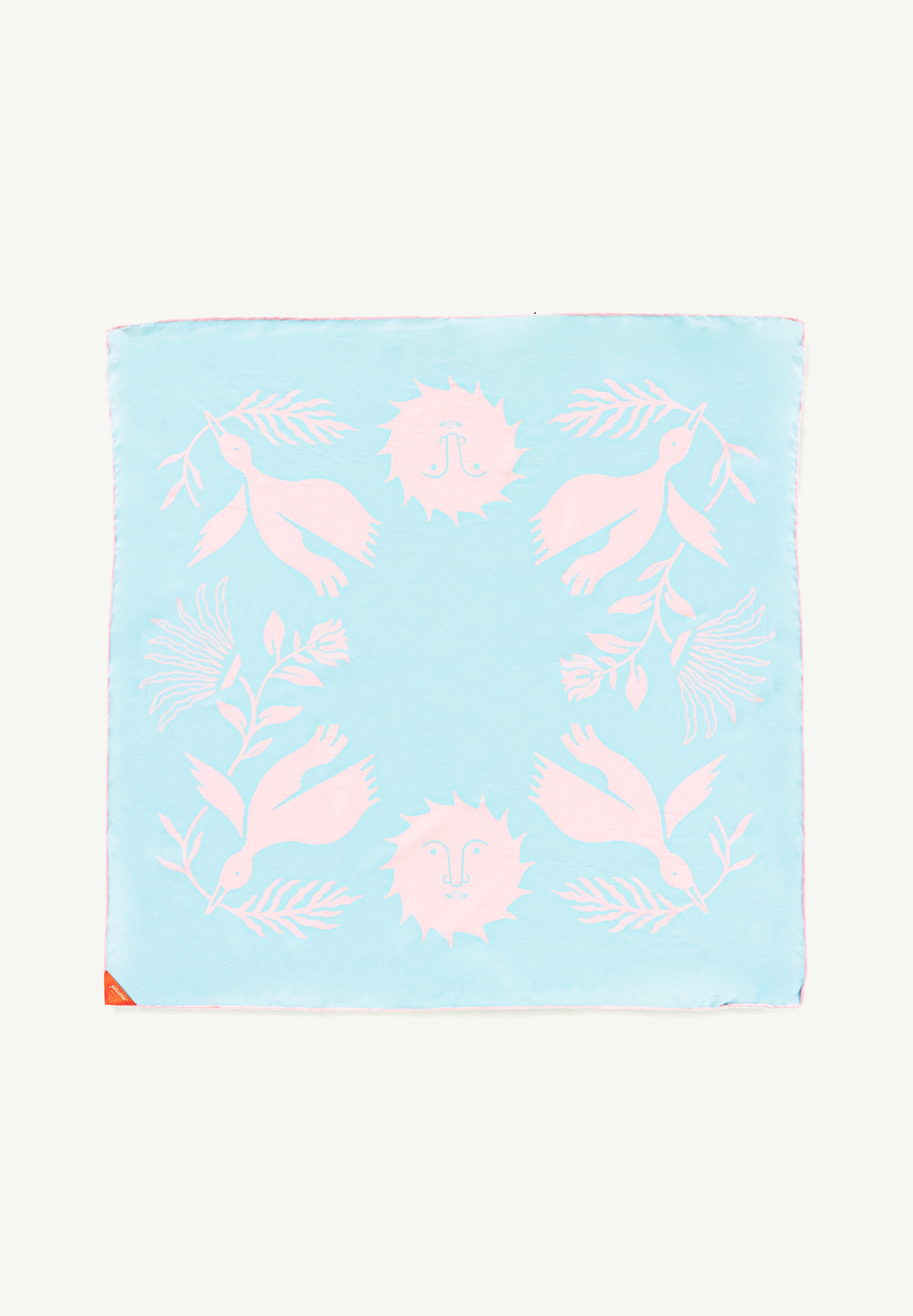 Pink Sky Desenli Bandana Fular