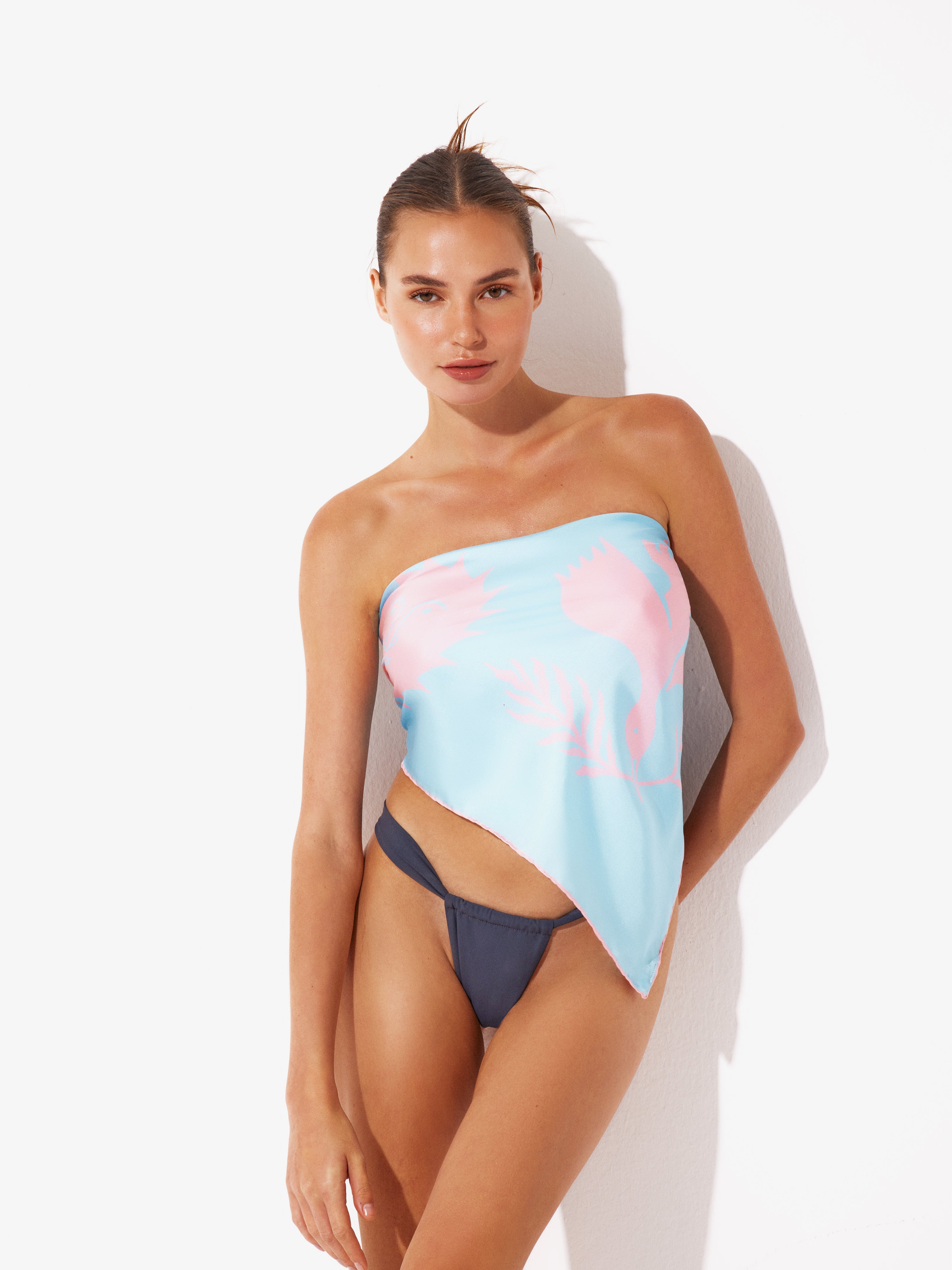 Bandana Top - Pink Sky