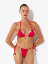 Mikro Üçgen Bikini Üst - Vişne