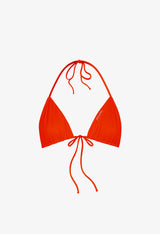 Üçgen Bikini Üst - Turuncu - Preorder