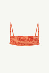 Ily Orange Sunset Desenli Bandeau Bikini Üstü