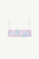 Ily Pink Sky Desenli Bandeau Bikini Üstü